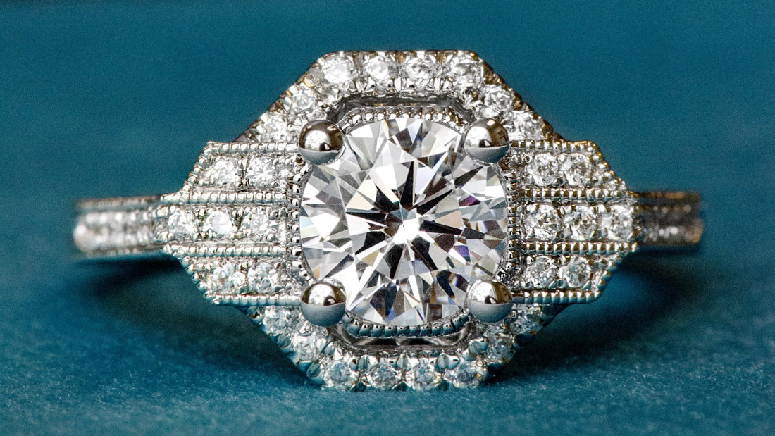 Deco Inspired Rings For The Modern Bride